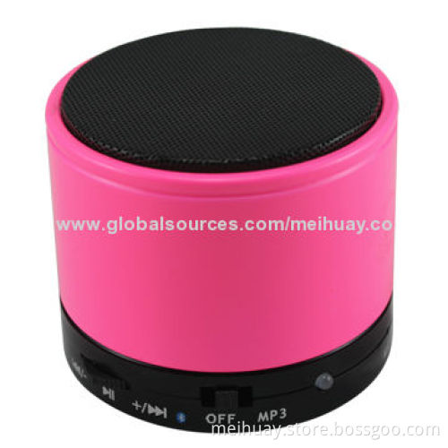 Portable Mini Speaker, Made of Aluminium, 600mAh Battery, Stereo Sound